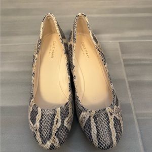 Cole haan sadie grand os wedge 7 snake leather